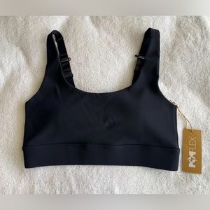 Popflex Adventure Scoop Bra (Ribbed) - Charcoal size L